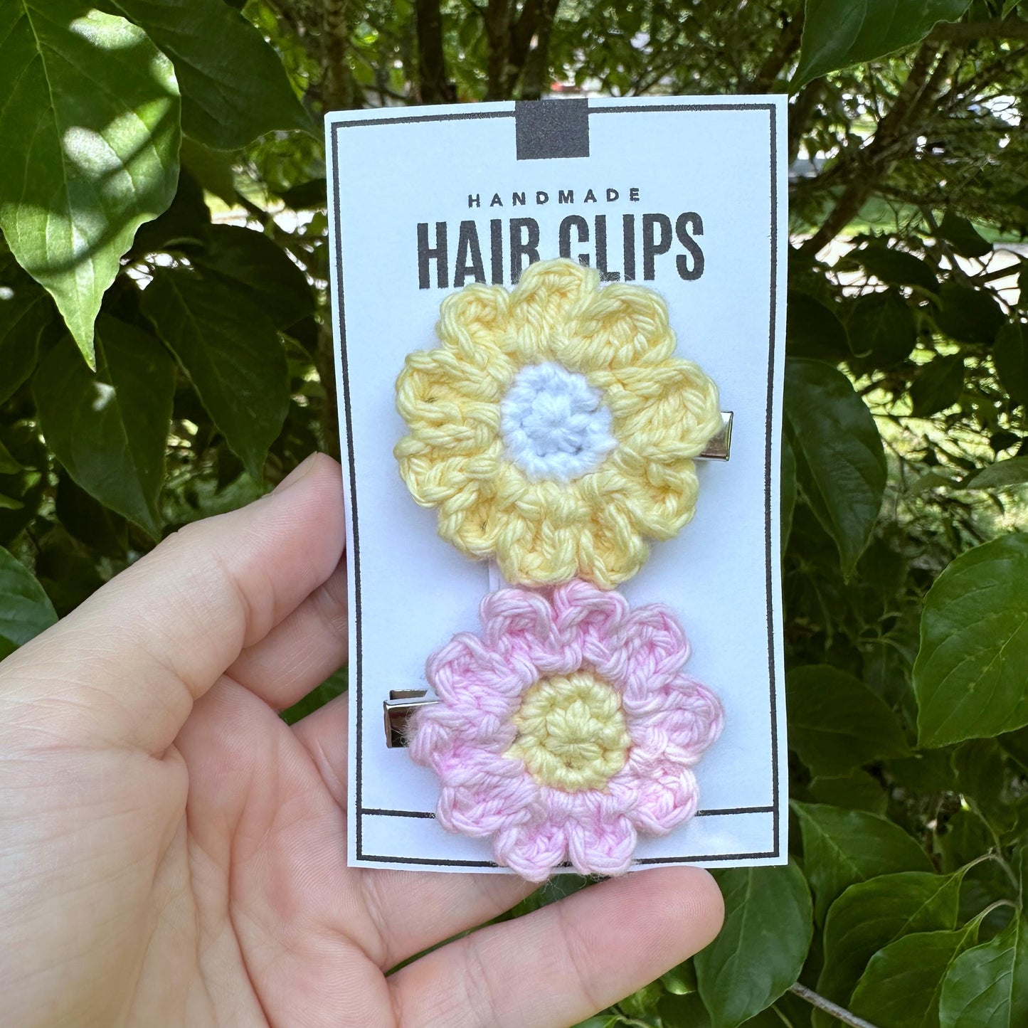 Mini Flower Piggie Hair Clips