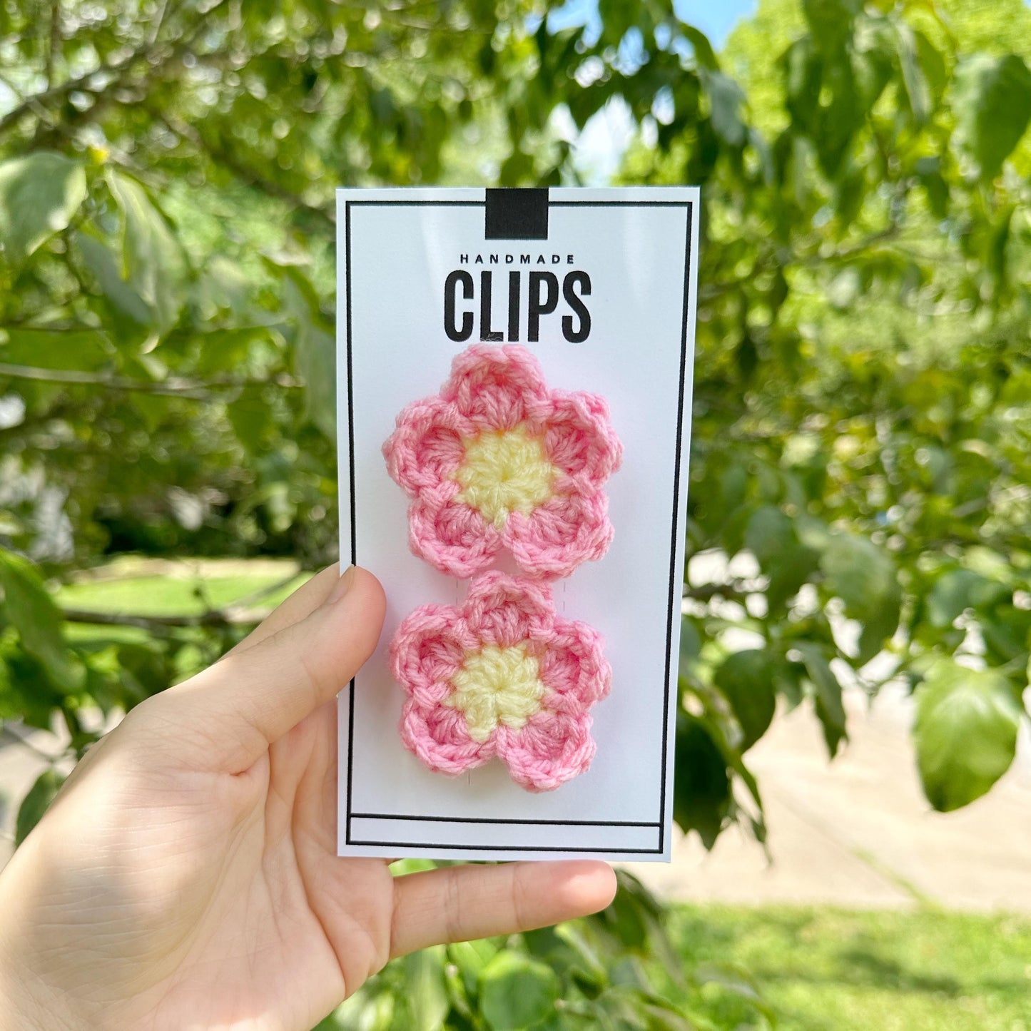 Flower Piggie Hair Clips