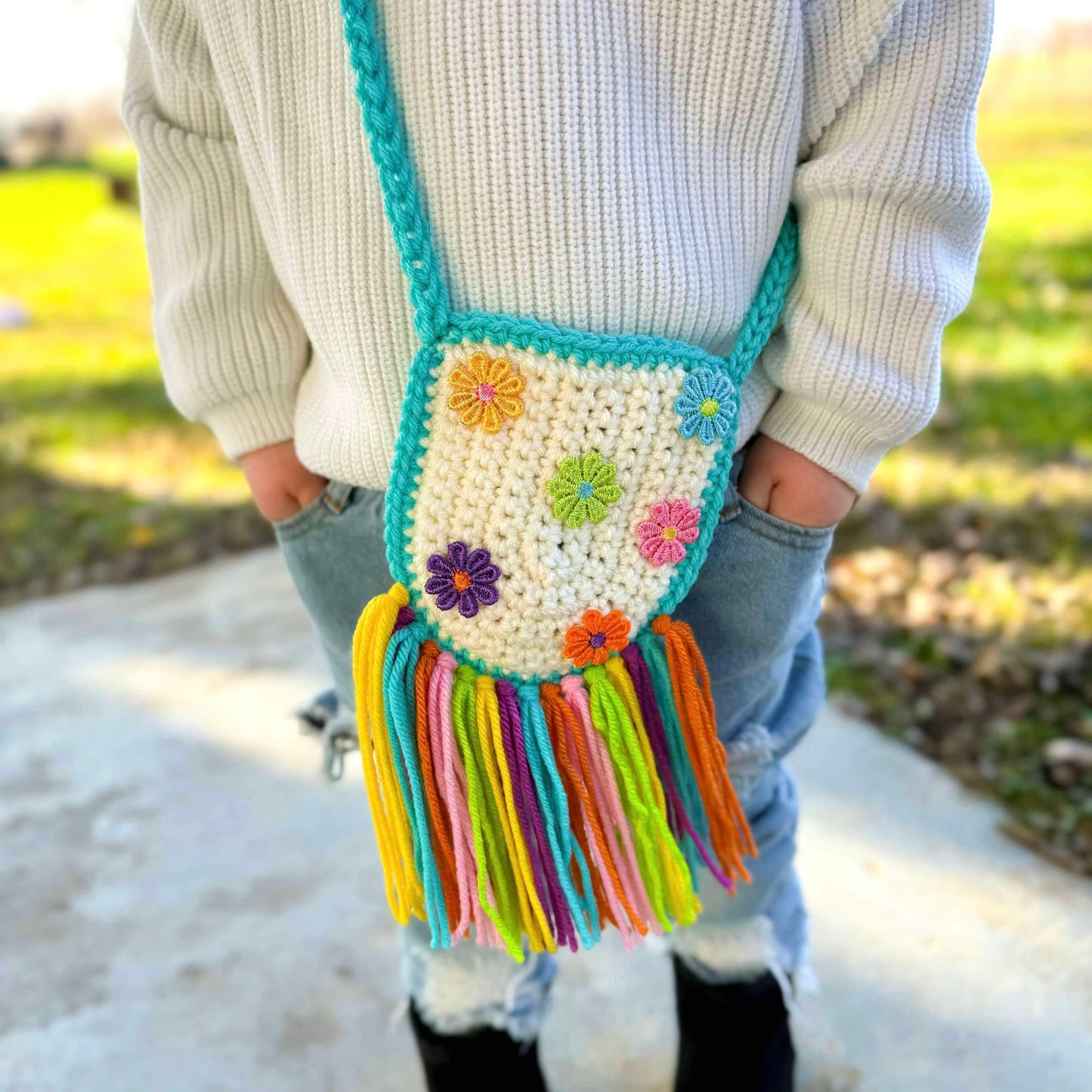 Colorful Flower Purse