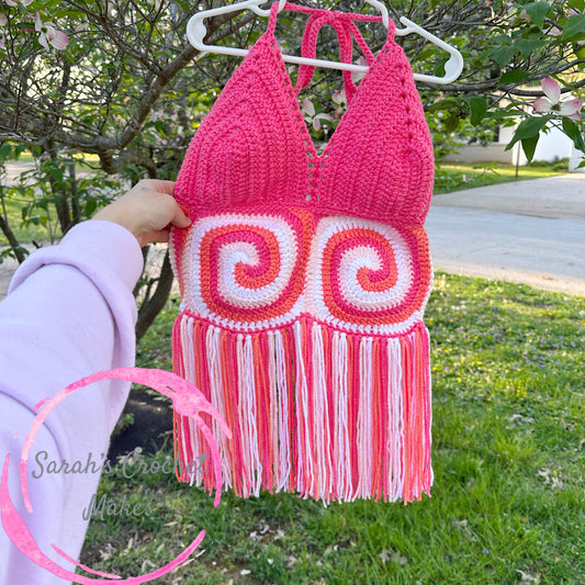 Adult Waves Halter Top