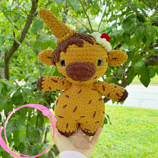 Chocolate Ice Cream Cow Plushie