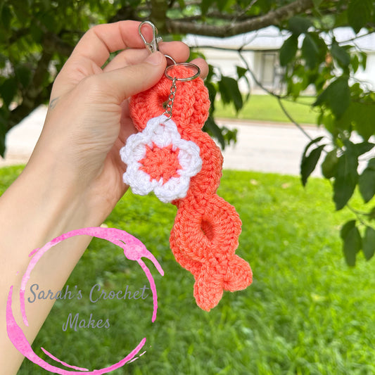 Flower Key Wristlet