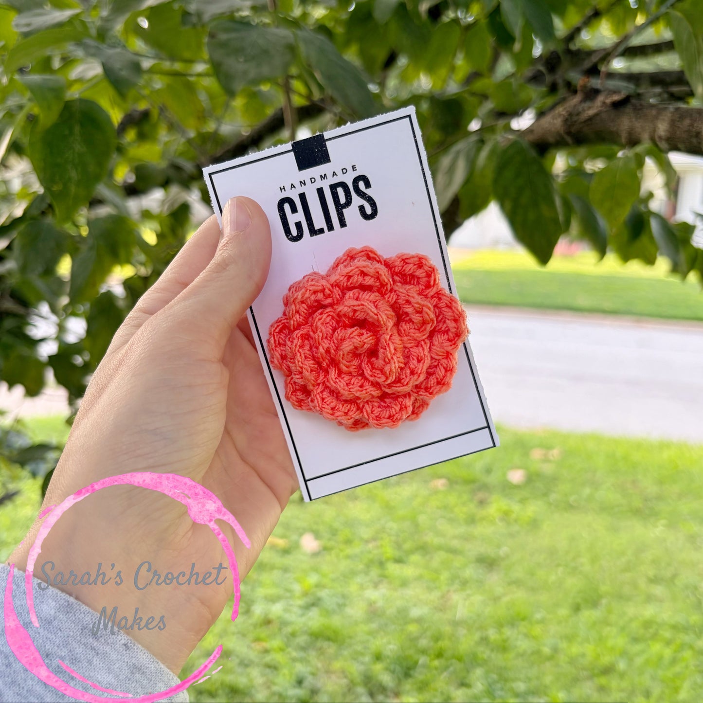 Mango Rose Hair Clips (ADD 2 FOR PIGGIES)