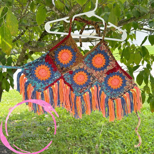 Multi-Colored Fall Flower Top