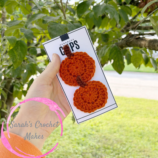 Pumpkin Hair Clips