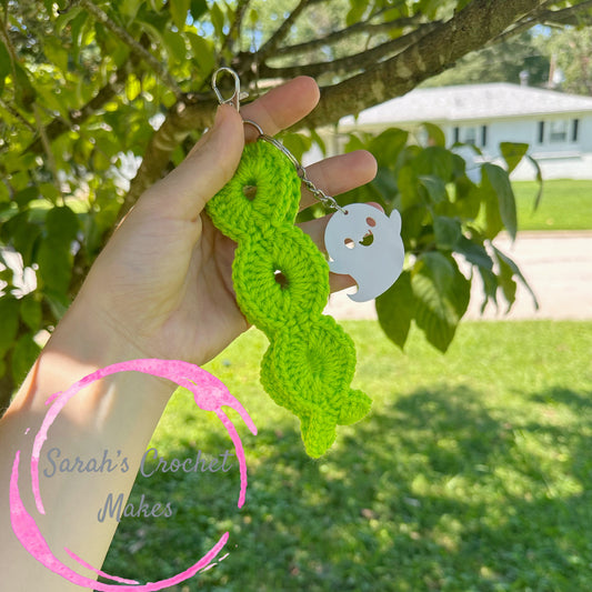 Green Ghost Wristlet