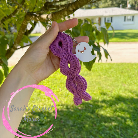 Purple Ghost Wristlet