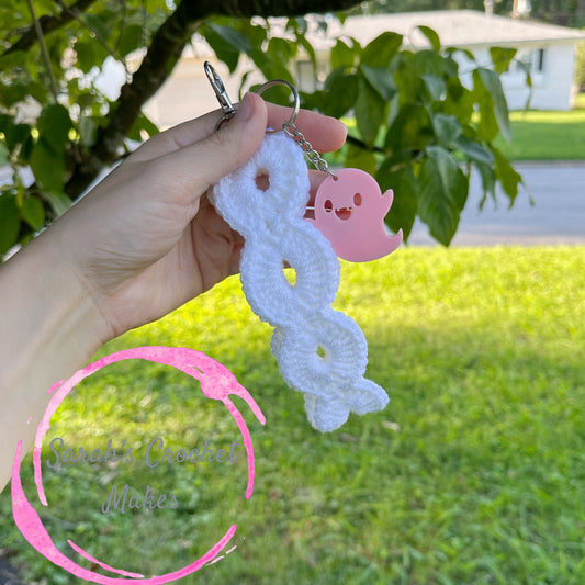 White Ghost Wristlet