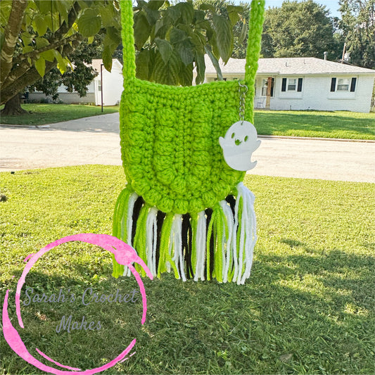 Green Boho Purse