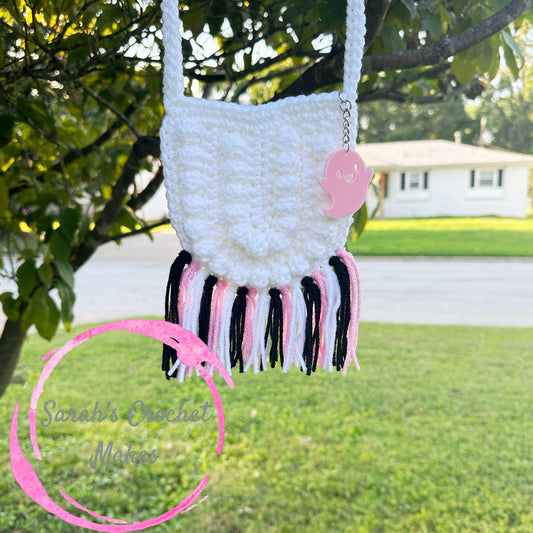 White Boho Purse