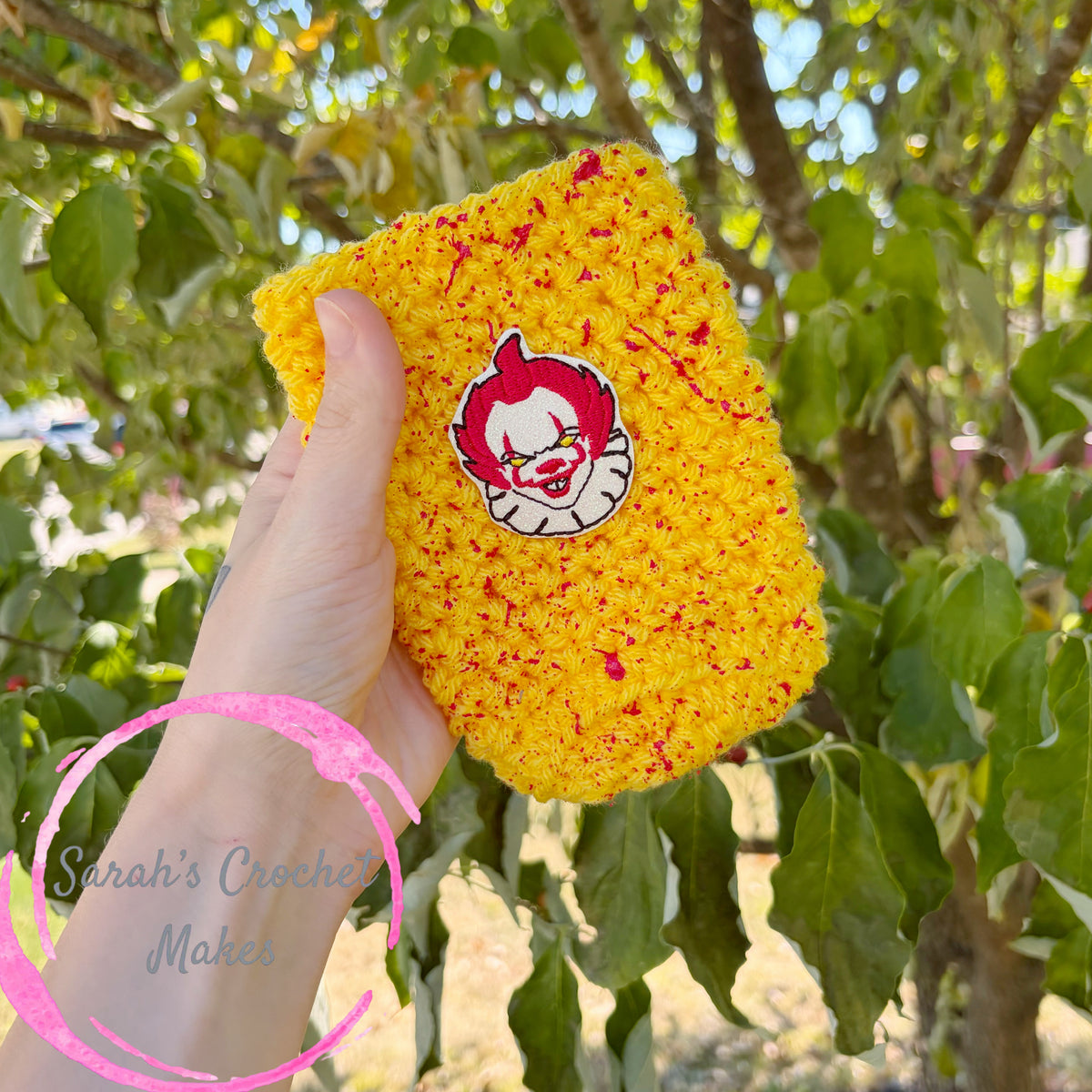 Blood Splatter Killer Clown Cozy, LARGE