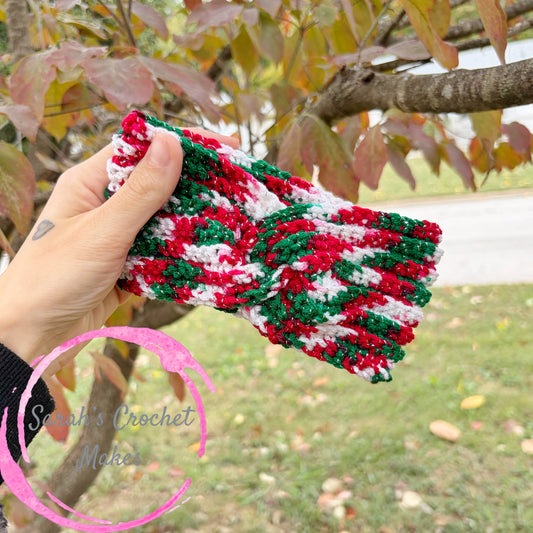 Twisted Sparkly Christmas Ear Warmer