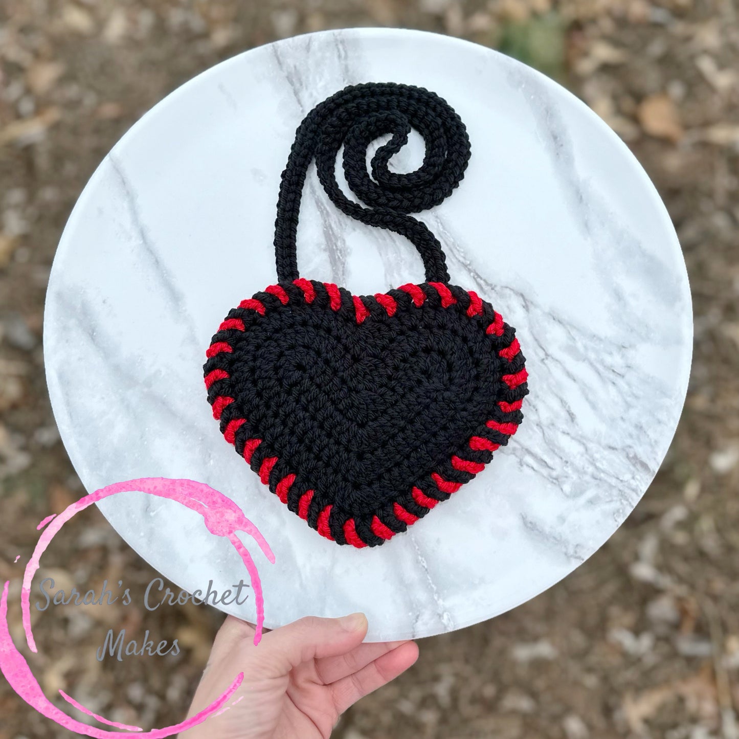 Black Heart Purse