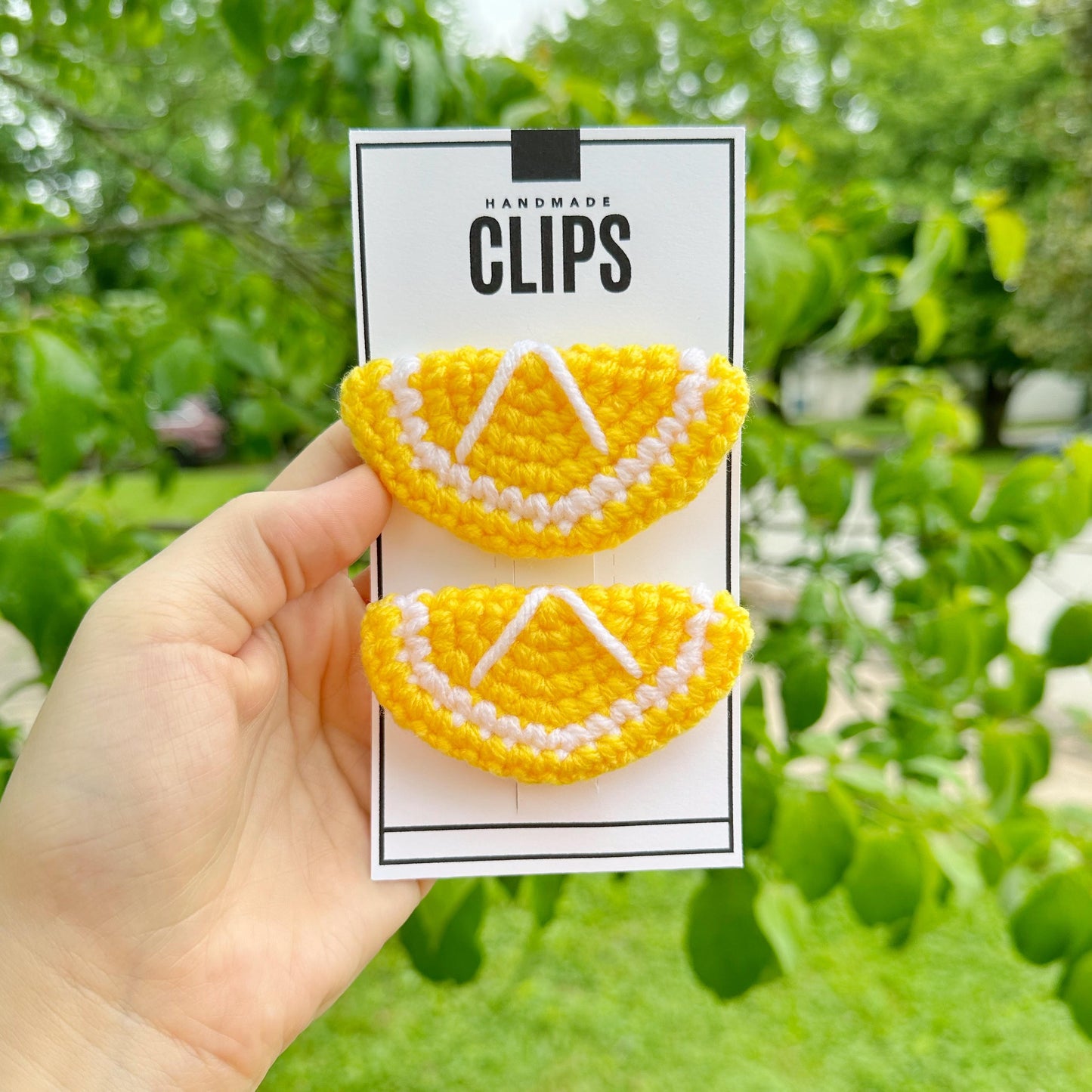 Lemon Hair Clips