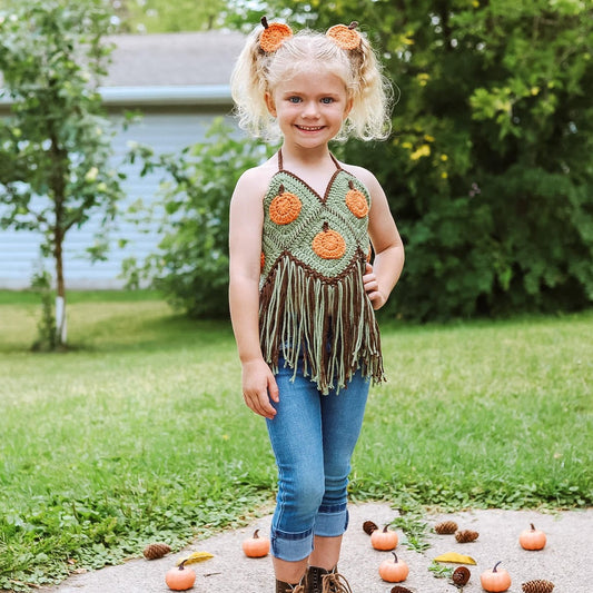 Pumpkin Patch Halter Top