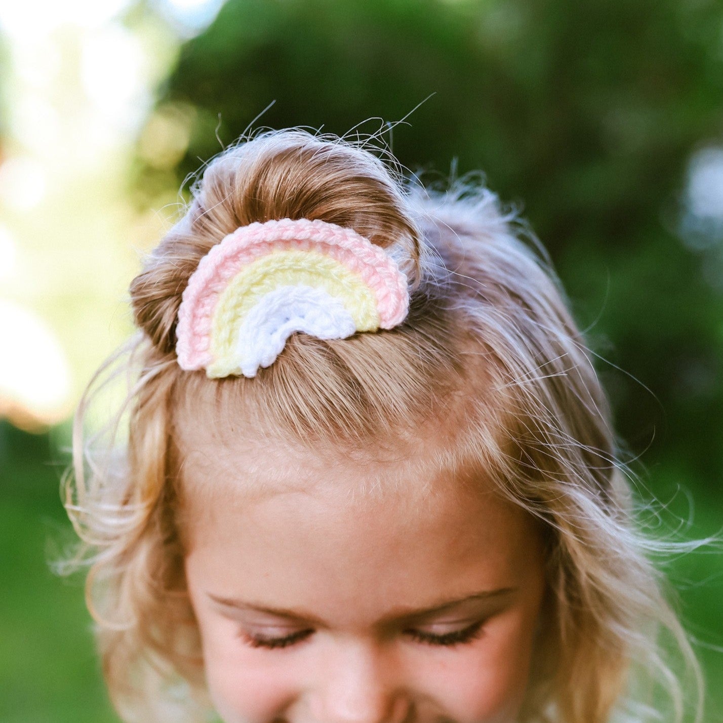 Rainbow Hair Clip, Single