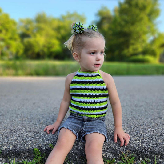 Spooky Stripes Halter Top