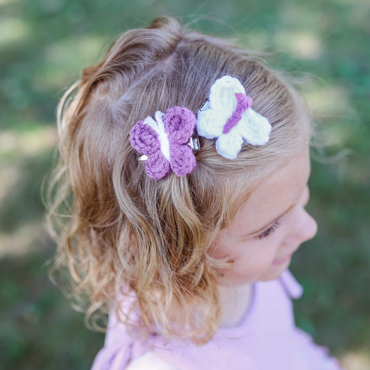 Mini Butterfly Piggie Hair Clips