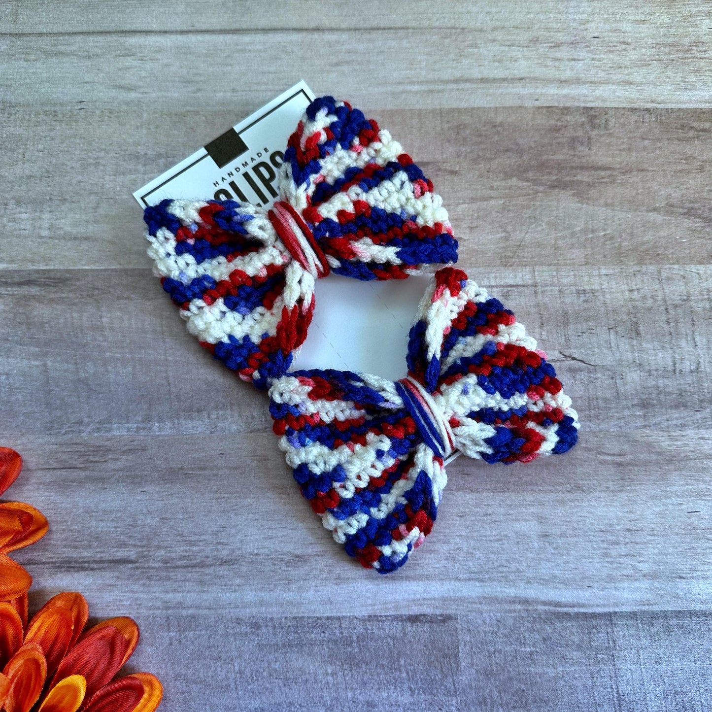 4th of July Piggie Hair Bows