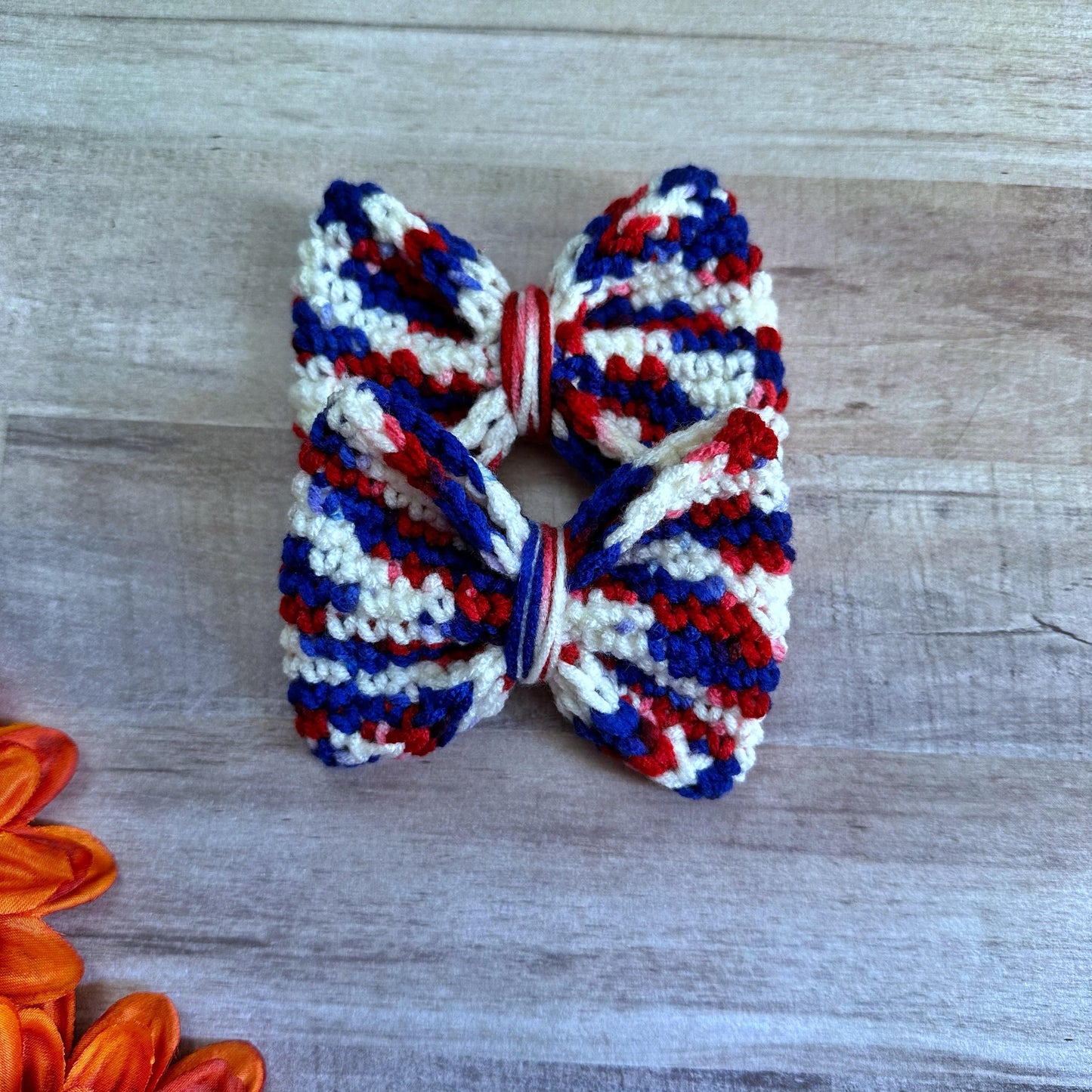 4th of July Piggie Hair Bows