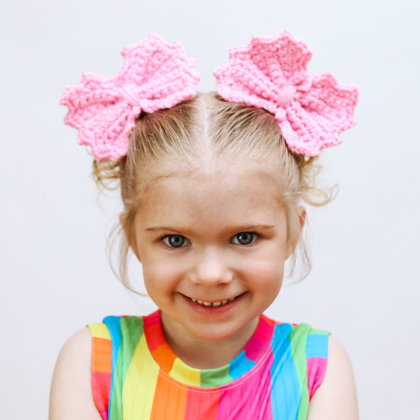 pink hair bows