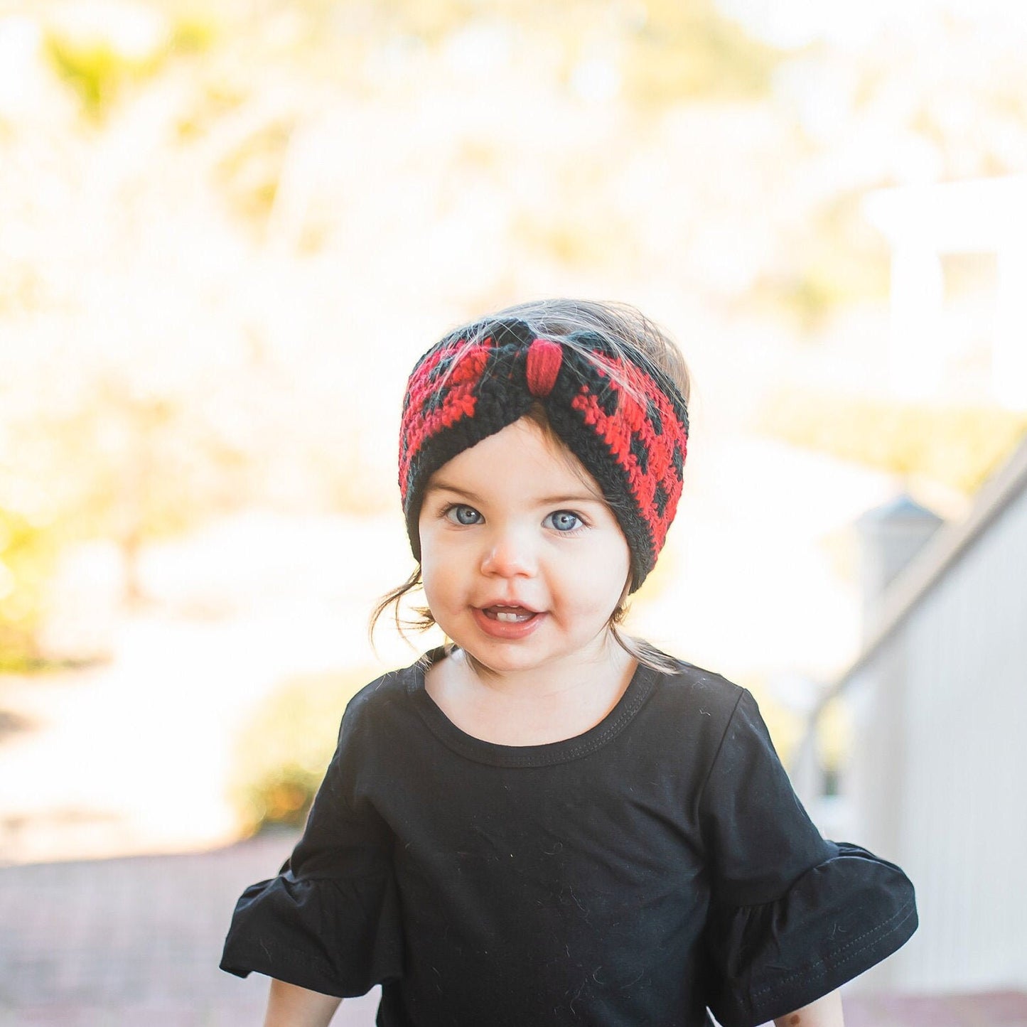 buffalo plaid ear warmer headband