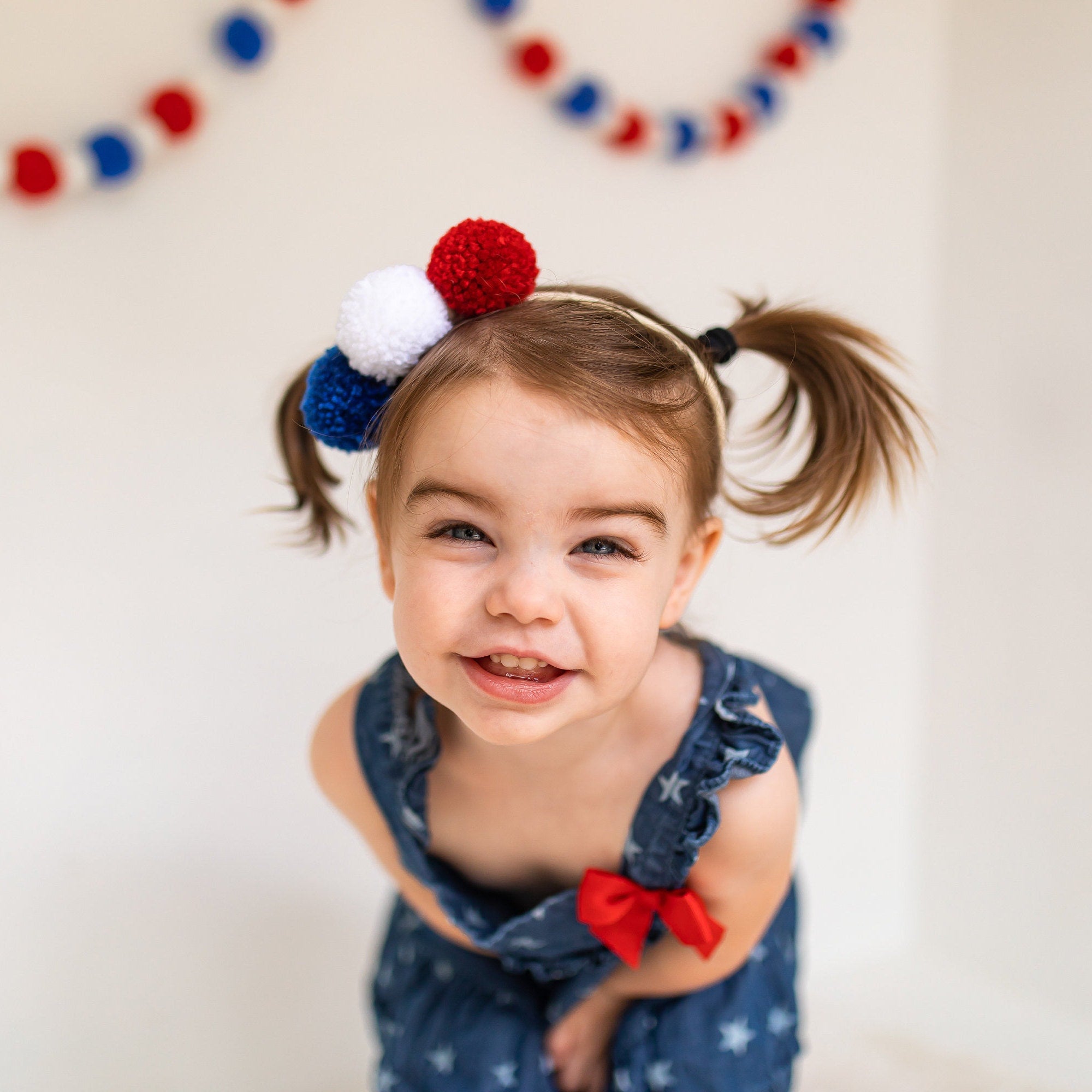 Baby pom hot sale pom headband